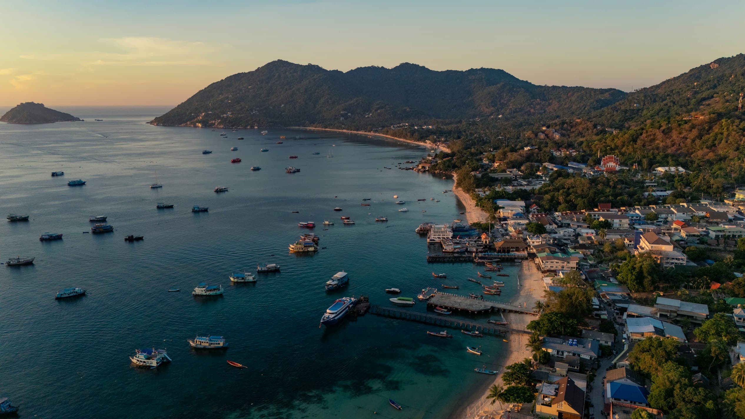 Aerial view of Koh Tao island