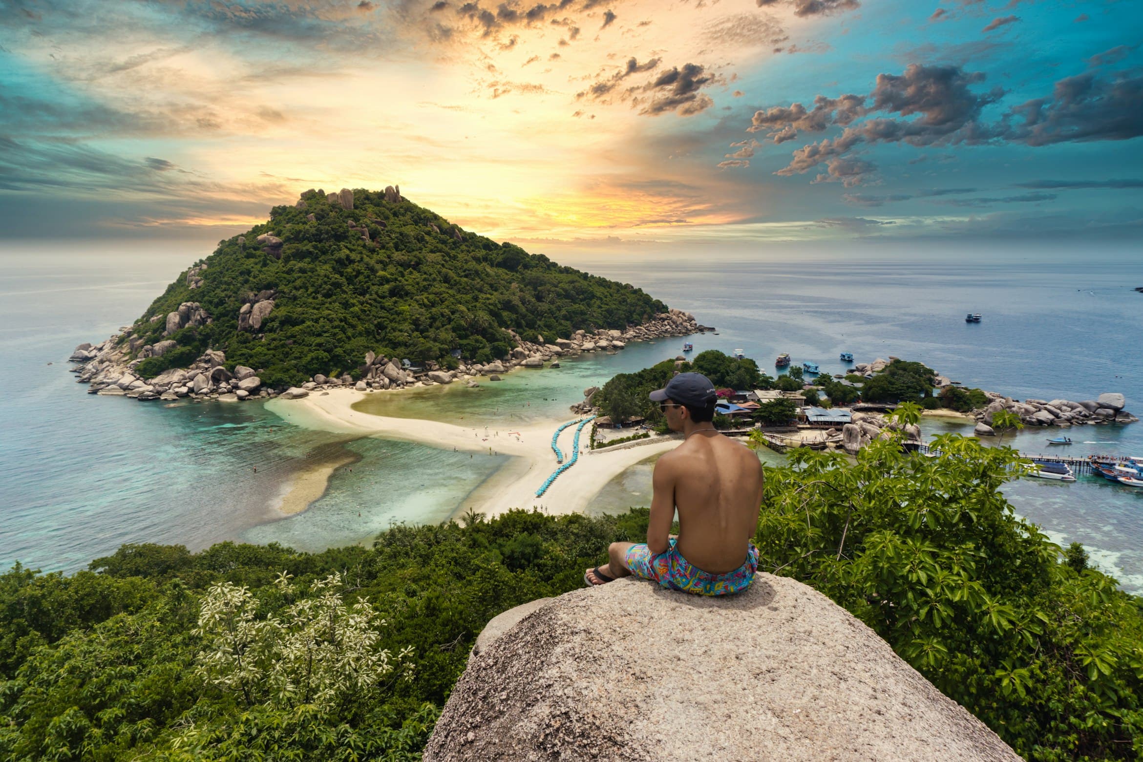 Secluded beach on Koh Tao